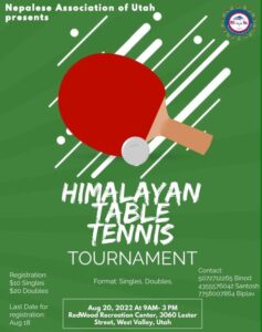 Himalayan Table Tennis @ Redwood Recreation Center