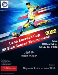 Utah Everest Cup - Soccer 2022 @ Utah Soccer Fields